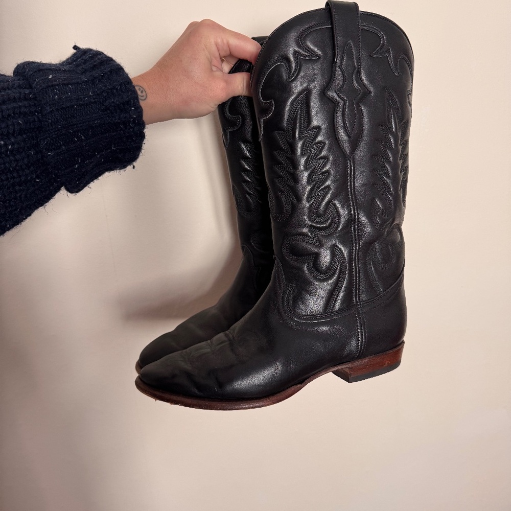 Shiloh Heritage Black Leather Boots